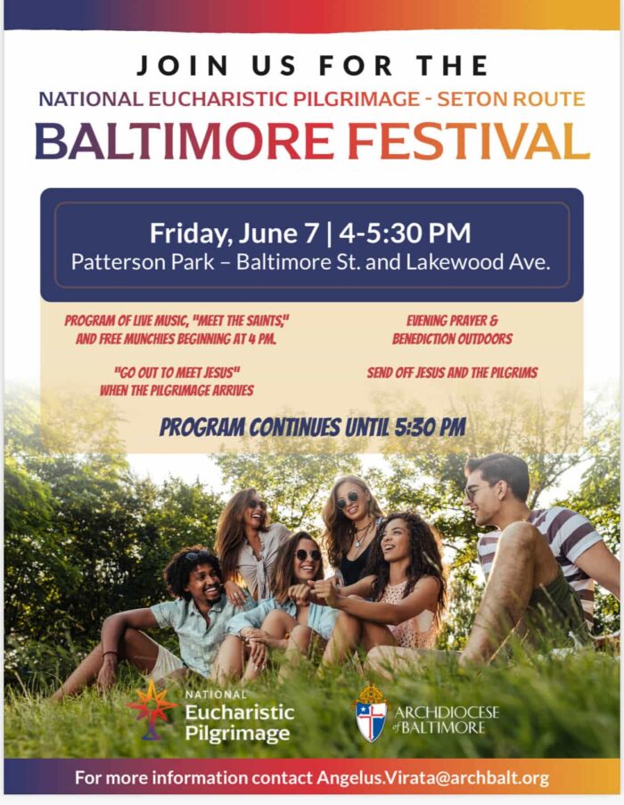 Baltimore Eucharistic Festival flyer