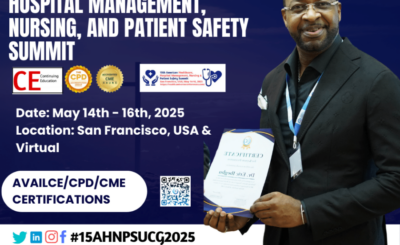 The 15th American Healthcare, Hospital management, Nursing, And Patient Safety Summit flyer