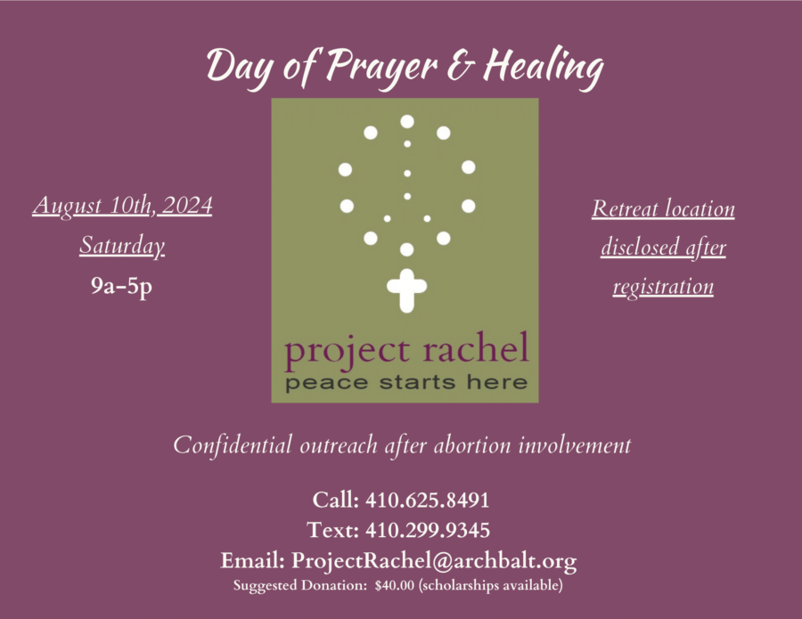 Project Rachel - Day of Prayer and Healing flyer