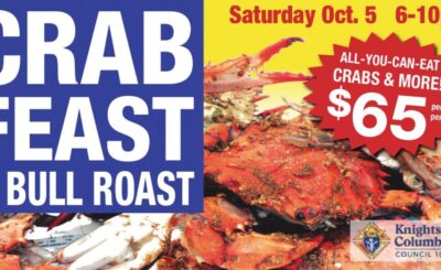 Crab feast & Bull Roast flyer