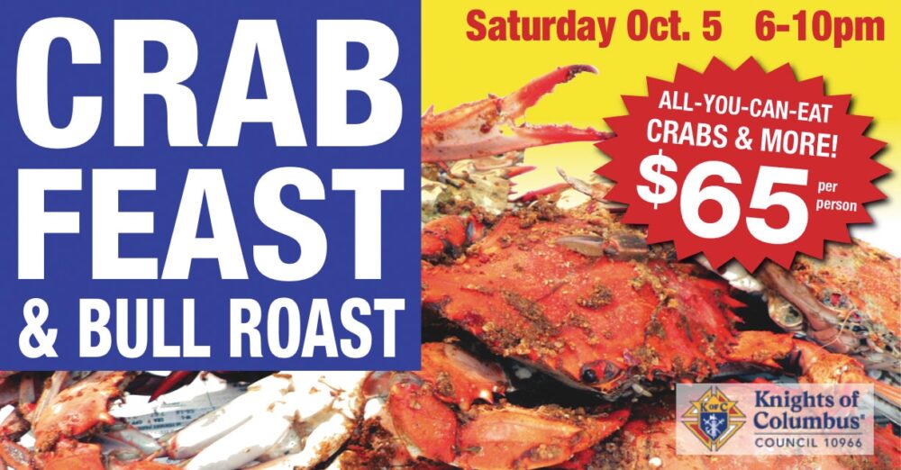 Crab feast & Bull Roast flyer