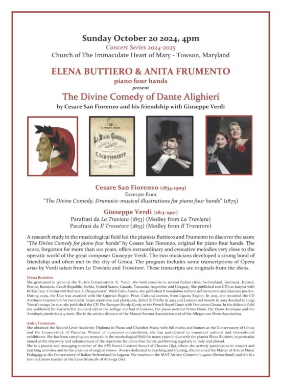 The Divine Comedy of Dante Alighieri flyer