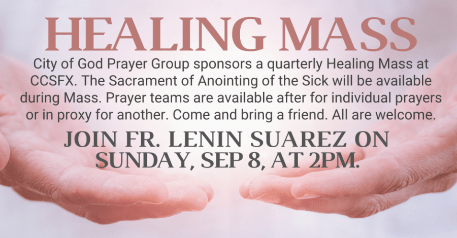 Healing Mass flyer