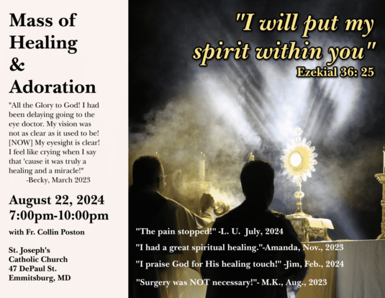 Healing Mass flyer