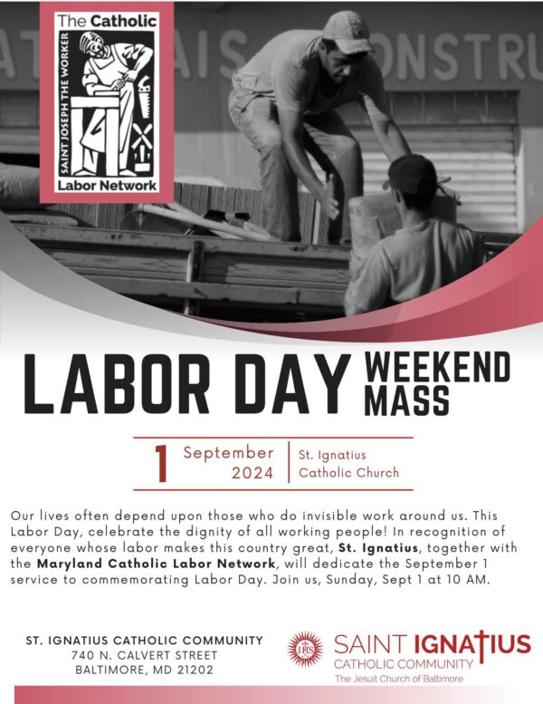 Labor Day Weekend Mass flyer