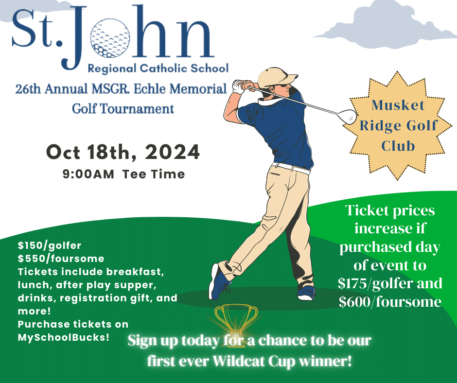 26th Annual Monsignor Echle Memorial Golf Tournament flyer