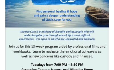 Divorce care program flyer