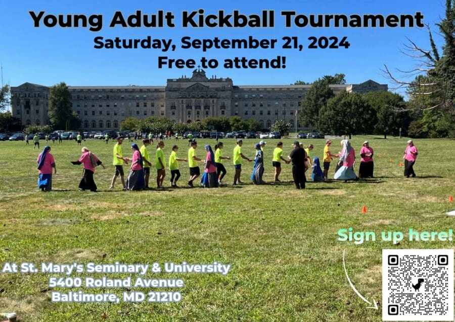 Young Adult Kickball Tournament flyer