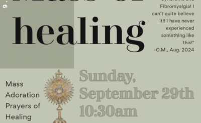 Healing Mass flyer