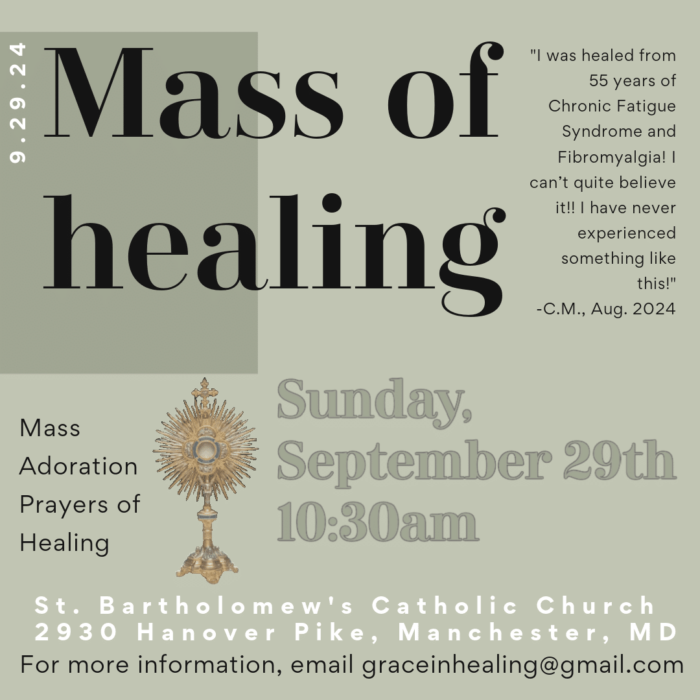 Healing Mass flyer