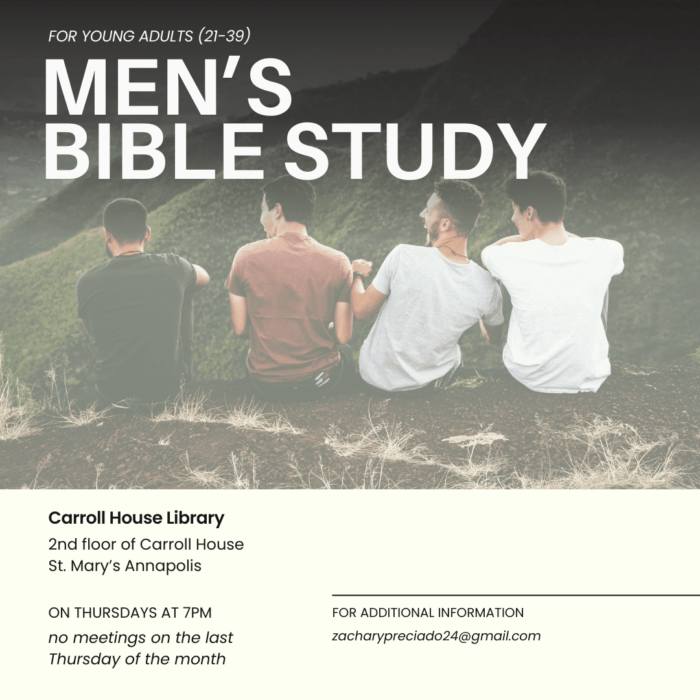 Men's Bible Study flyer