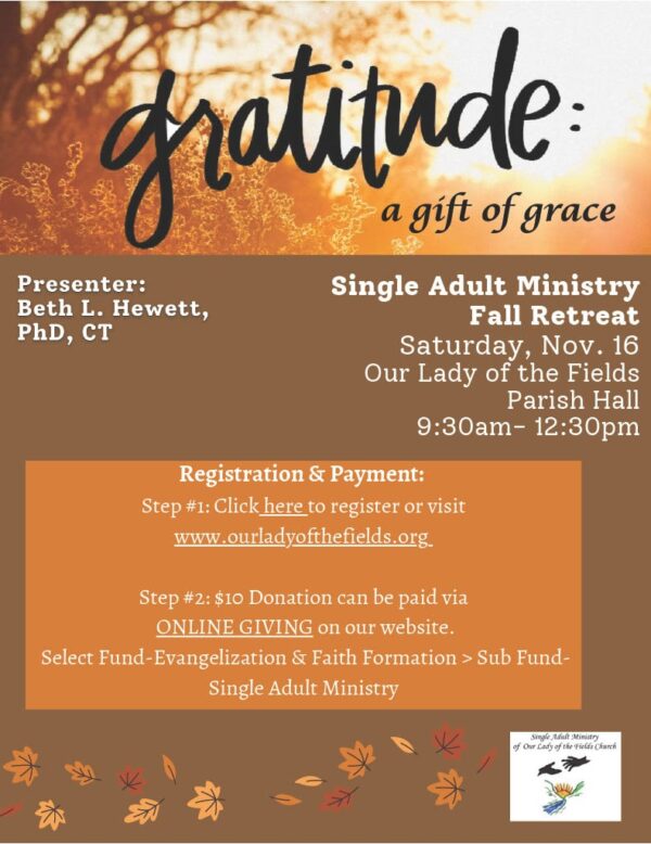 Gratitude: A Gift of Grace flyer