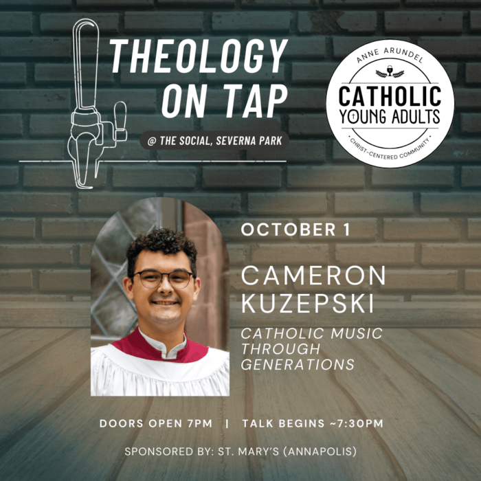 Theology on Tap flyer