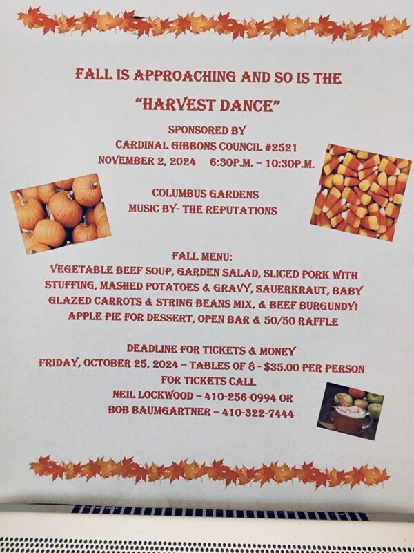 Harvest Dance flyer