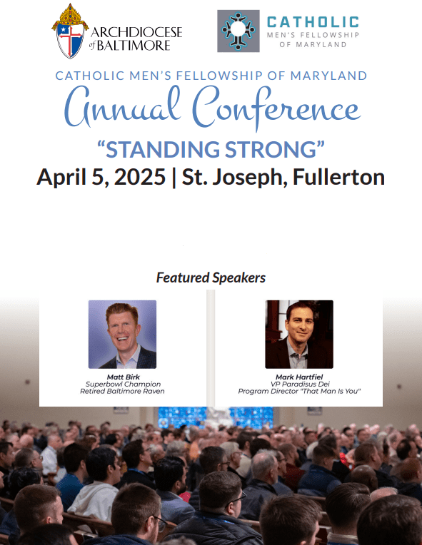 Catholic Men's Fellowship 2025 Conference flyer