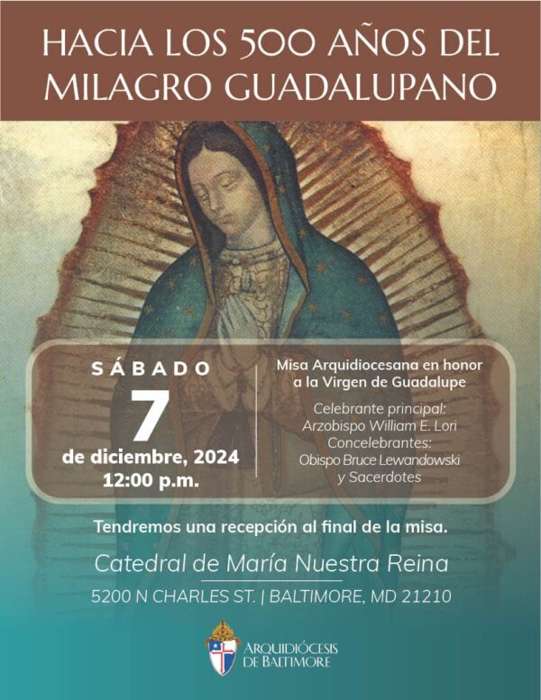 500 years of the Guadalupe Miracle flyer