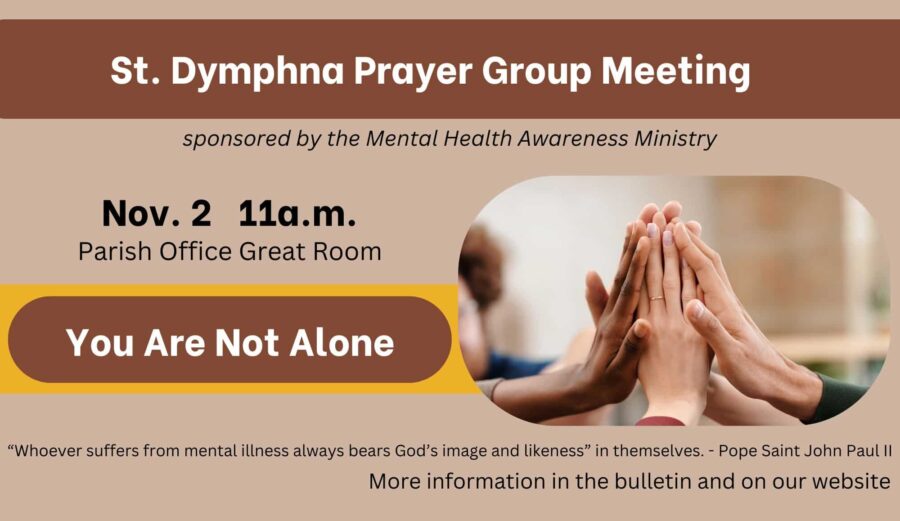 St. Dymphna prayer group flyer