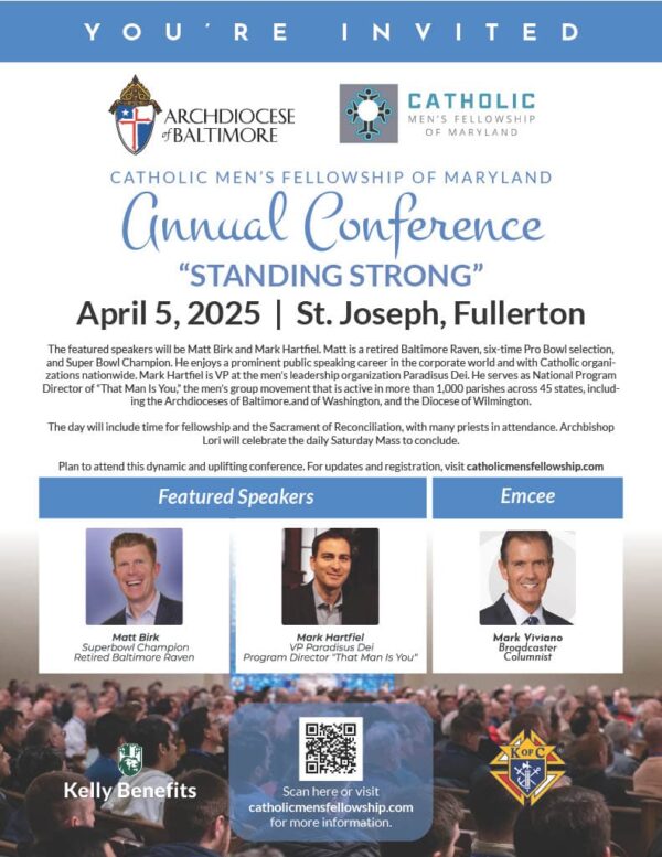 Catholic Men's Fellowship 2025 Conference flyer