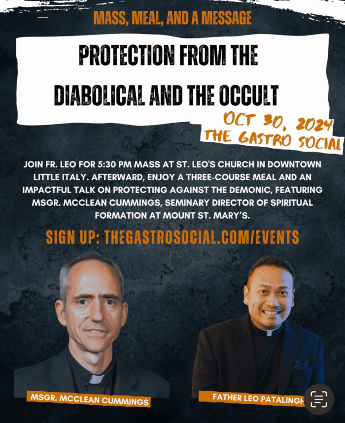 Protection from the Diabolical and the Occult flyer