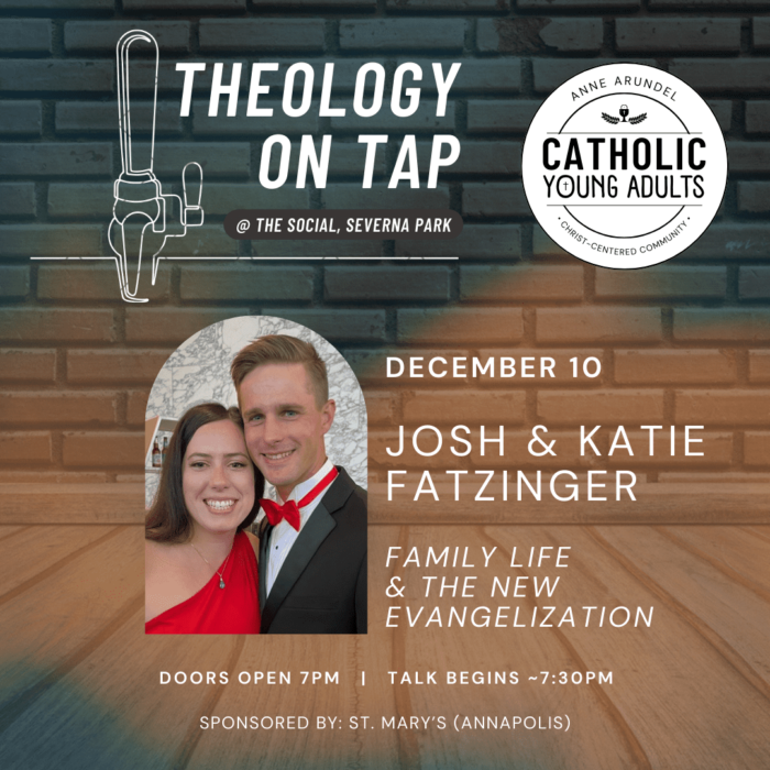 theology on tap flyer