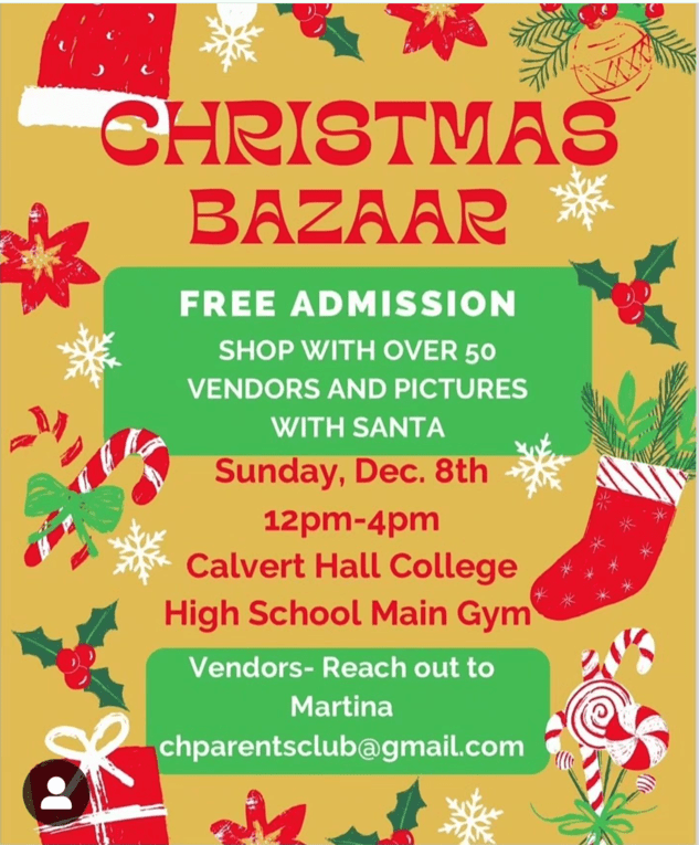 christmas bazaar flyer