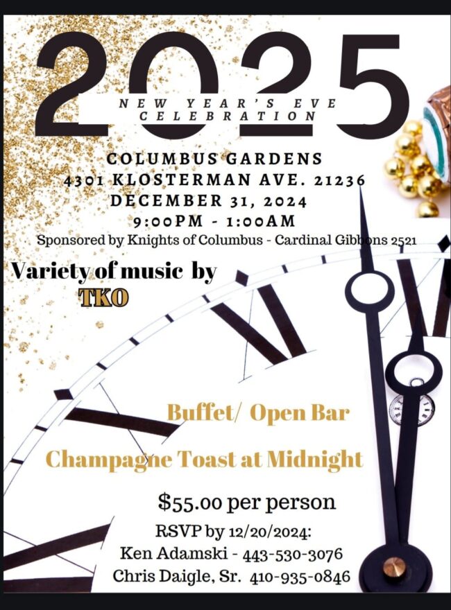 New Year's Eve Celebration flyer