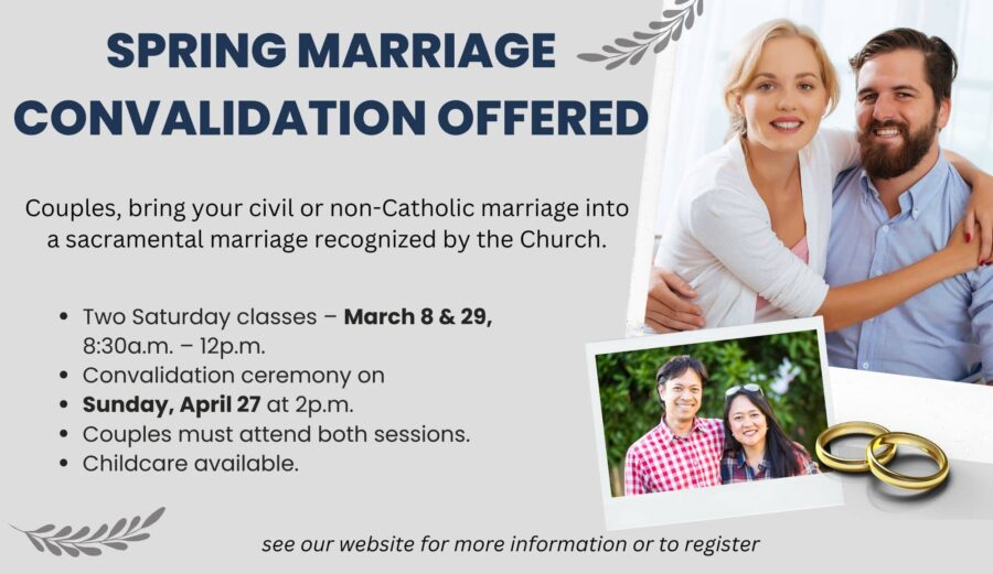 marriage convalidation program flyer