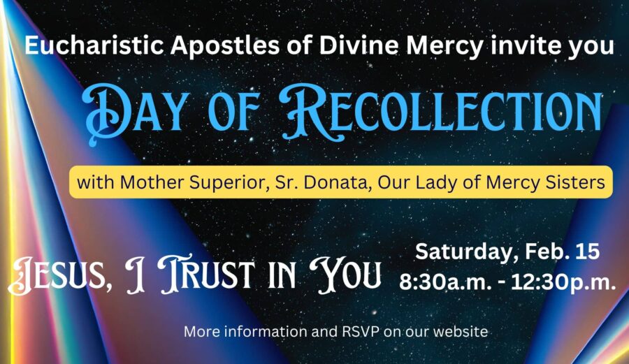 Day of recollection flyer