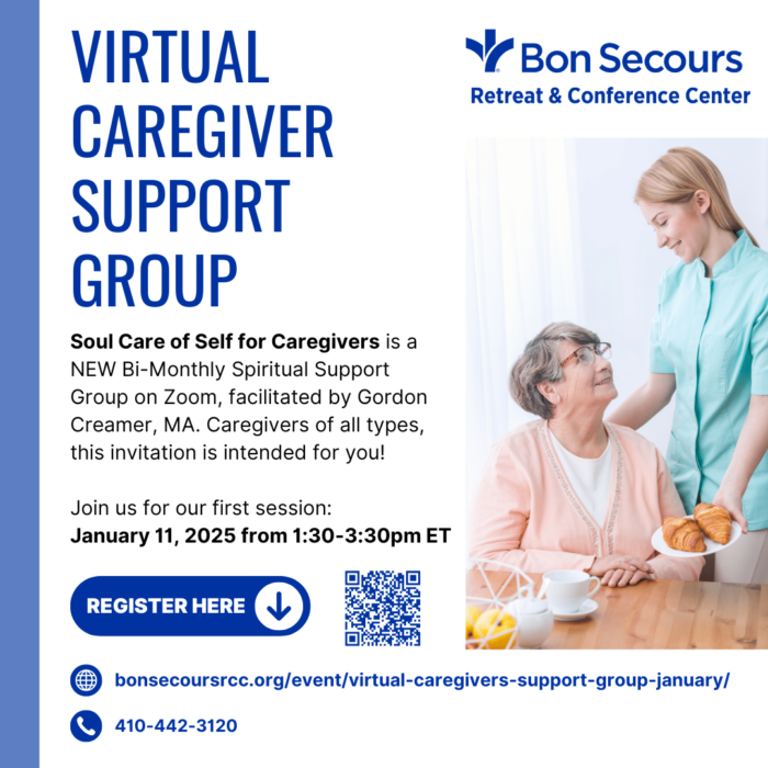 Virtual Caregiver’s Support Group flyer