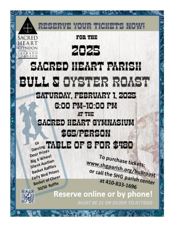 bull and oyster roast flyer