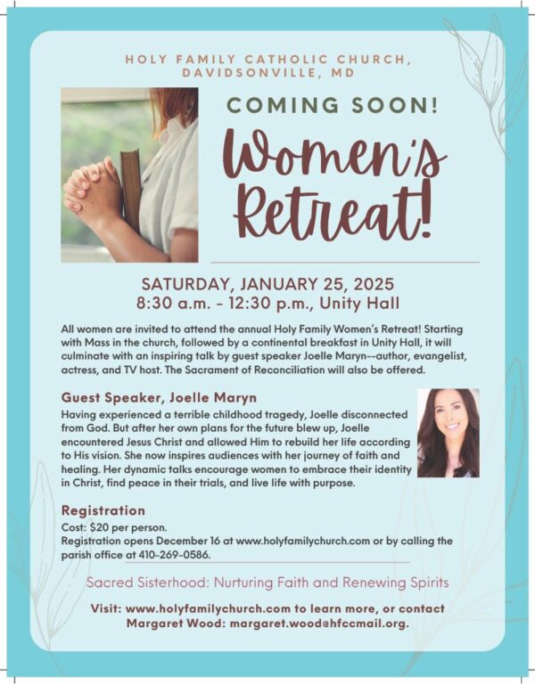 women's retreat flyer