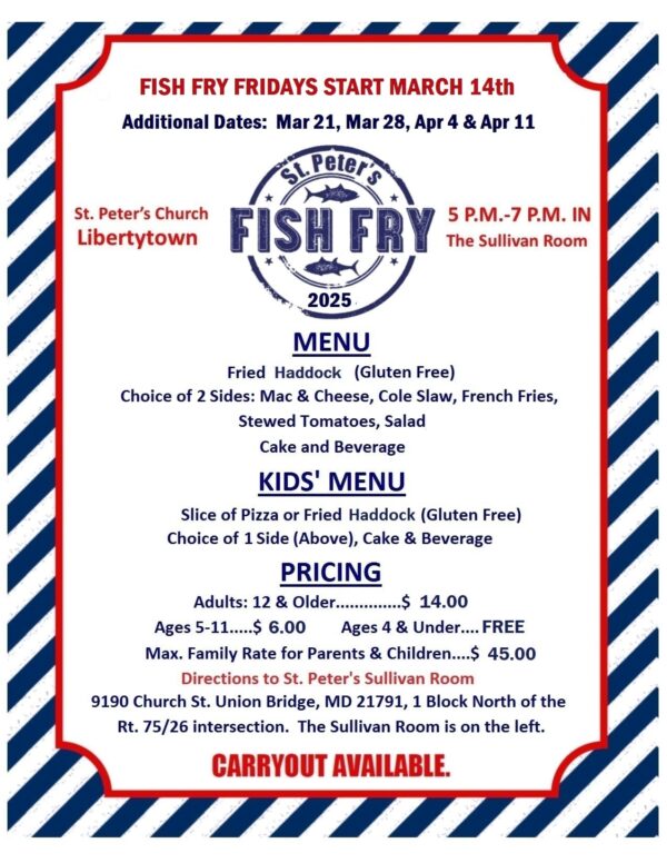 Fish Fry Fridays flyer