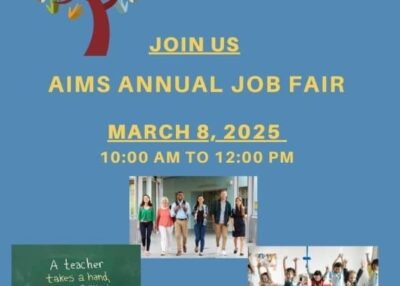 AIMS Job Fair 2025 flyer