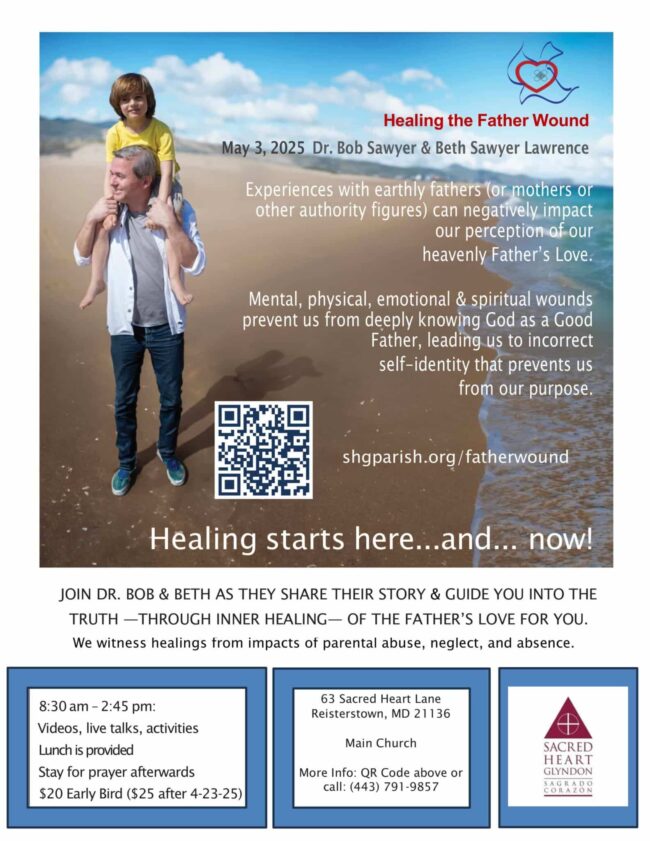 healing the father wound retreat flyer