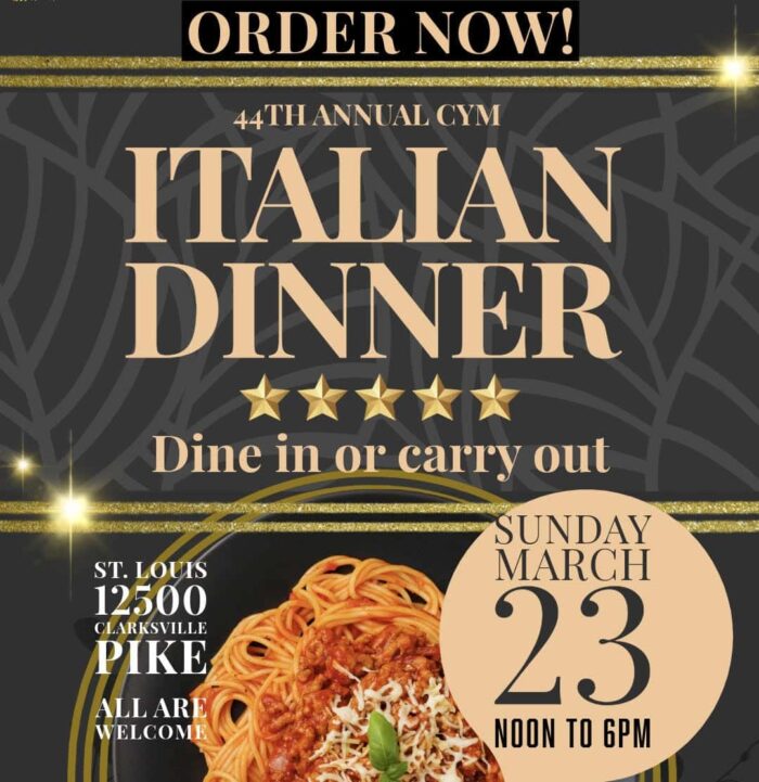 italian dinner flyer